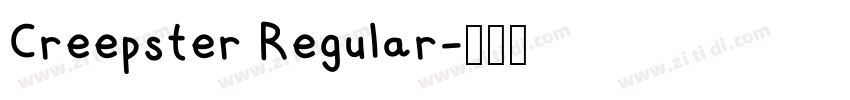 Creepster Regular字体转换 Creepster Regular字体转换